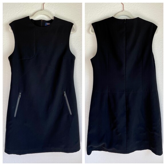 Louis Vuitton Uniforms Black Mod Sleeveless Shift Dress in Black Size 10 (EU40) - Picture 1 of 11